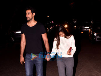 Kunal Kapoor and wife snapped in Juhu