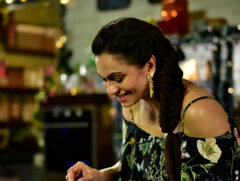 Maria Goretti on the sets of Living Foodz for Christmas shoot