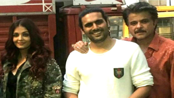 ON THE SET: Anil Kapoor and Aishwarya Rai Bachchan strike a pose on the sets of Fanney Khan