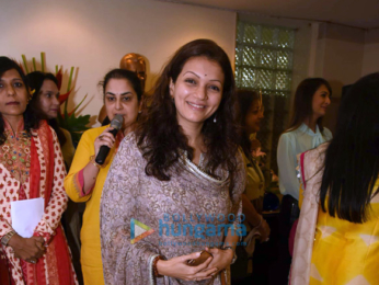 Preeti Jhangiani and Farah Khan Ali at a bonsai exhibition