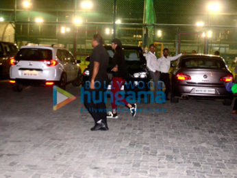 Ranveer Singh snapped at a soccer match