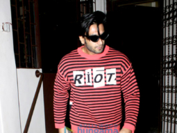 Ranveer Singh snapped outside a dubbing studio
