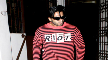 Ranveer Singh snapped outside a dubbing studio