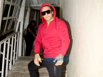 Ranveer Singh snapped sporting a red hoodie