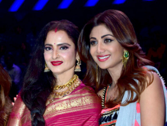 Rekha snapped on the sets of Super Dancer 2