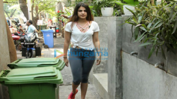 Rhea Chakraborty snapped near Kitchen Garden in Bandra