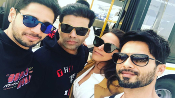 SELFIE ALERT: Karan Johar, Shahid Kapoor, Sidharth Malhotra and Neha Dhupia are a ‘sunglass’ gang