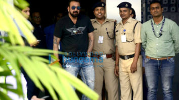 Sanjay Dutt arrives from Jodhpur in a charter flight