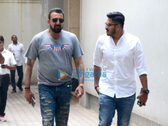 Sanjay Dutt and Alia Bhatt attends Sadak 2 meeting at Mahesh Bhatt's office