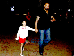 Sanjay Dutt snapped with his kids at Yauatcha