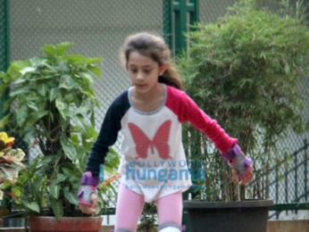 Sanjay Dutt's kids snapped roller skating