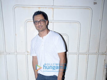 Sanjay Suri and others snapped at the special screening of 'Ajji'