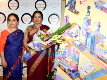 Shabana Azmi graces Sangeeta Babani's painting exhibition