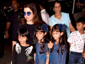 Shah Rukh Khan, AbRam and others at Aaradhya's birthday bash