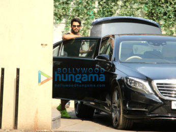 Shahid Kapoor spotted after his gym session in Bandra