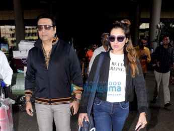 Sonam Kapoor, Anand Ahuja and Govinda snapped at the airport