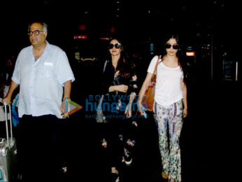 Sridevi and family snapped returning from Goa