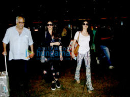 Sridevi and family snapped returning from Goa