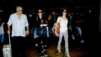 Sridevi and family snapped returning from Goa Sridevi and family snapped returning from Goa