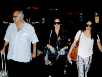 Sridevi and family snapped returning from Goa