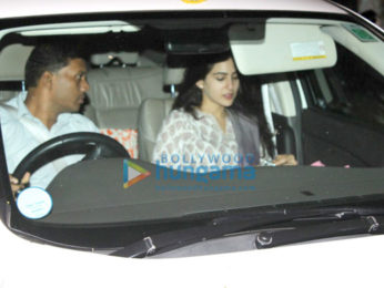 Sushant Singh Rajput and Sara Ali Khan snapped outside Abhishek kapoor's office