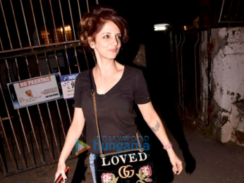 Sussanne Khan snapped outside a salon