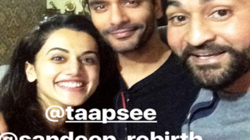 Taapsee Pannu and Angad Bedi join hockey player Sandeep Singh’s family for lunch
