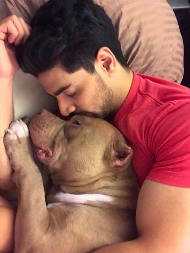 These pictures of Sooraj Pancholi cuddling with his dogs are adorable-4