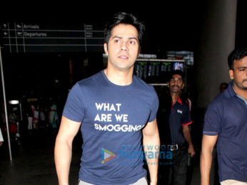Varun Dhawan snapped at the airport