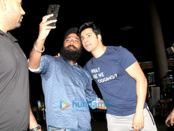Varun Dhawan snapped at the airport