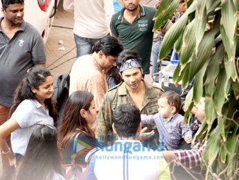 Varun Dhawan spotted at Mehboob studio in Bandra