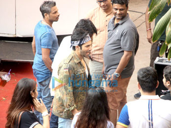 Varun Dhawan spotted at Mehboob studio in Bandra