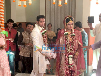 Vatsal Seth and Ishita Dutta pose after their wedding