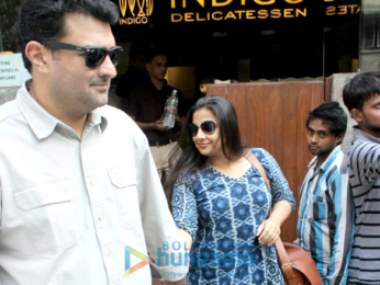 Vidya Balan and Siddharth Roy Kapur spotted at Indigo