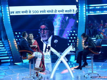 Vidya Balan and Yuvraj Singh on the sets of 'Kaun Banega Crorepati 9'