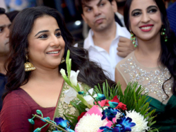Vidya Balan visits a salon in Delhi