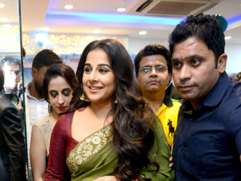 Vidya Balan visits a salon in Delhi