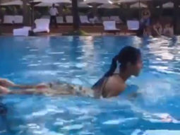WATCH: Katrina Kaif trains in swimming pool; misses her swimming buddy Alia Bhatt