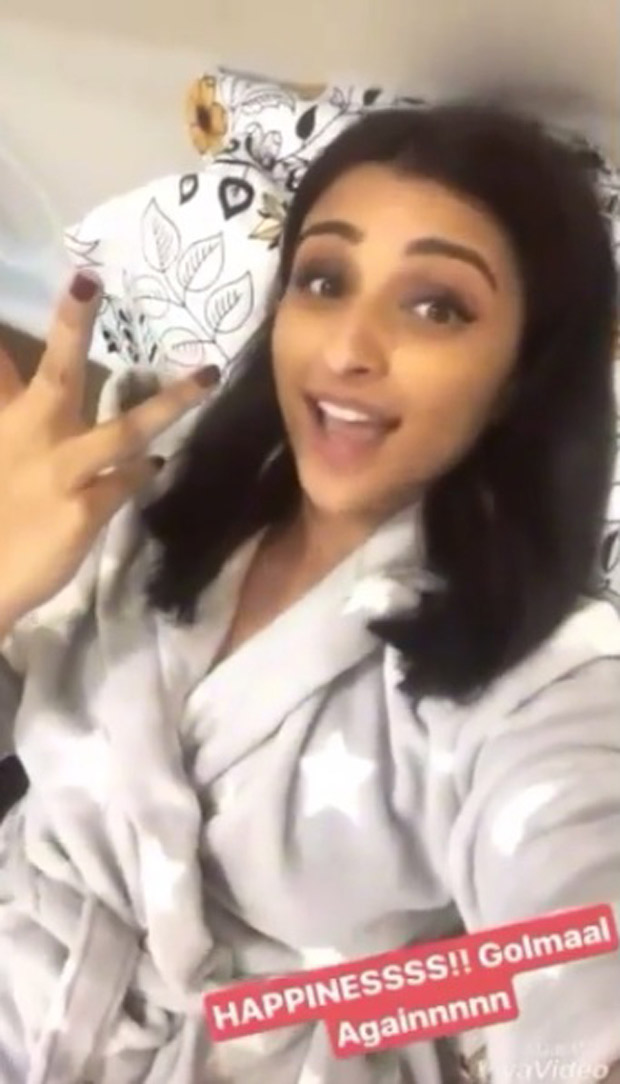 WOW! Parineeti Chopra posts this lovely video to celebrate Golmaal Again’s entry in the 200-crore-club