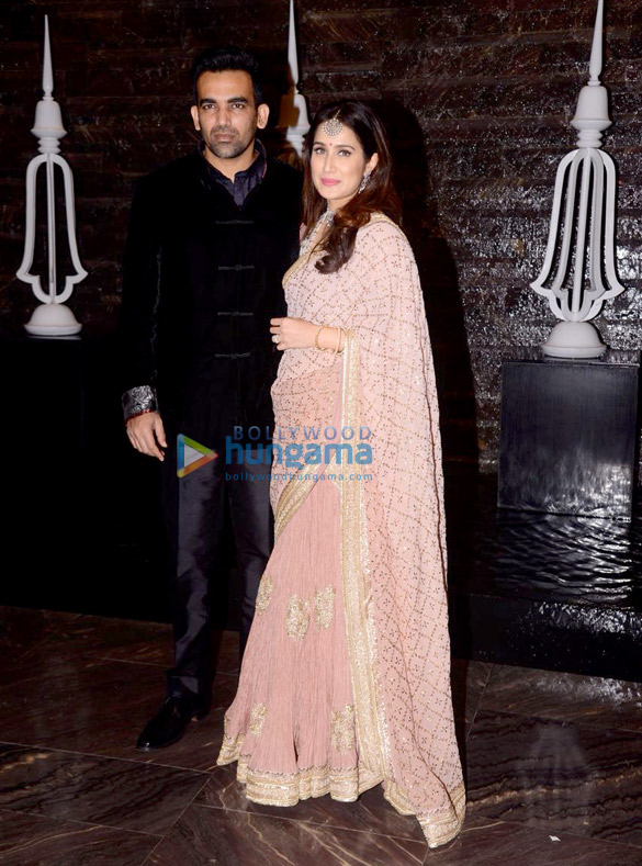 zaheer khan and sagarika ghatges wedding bash 6