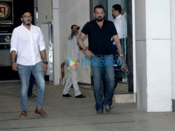 sanjay dutt spotted at ashutosh govarikar office done
