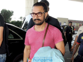 Aamir Khan, Arpita Khan Sharma and others at the airport