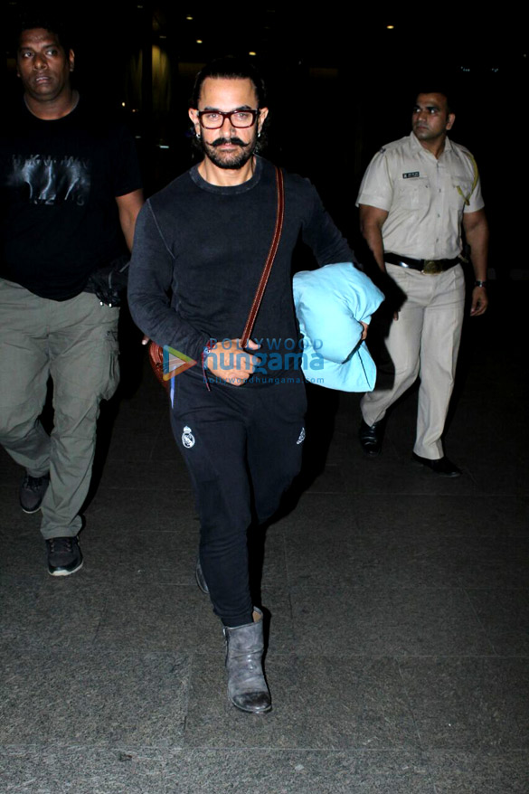 Aamir Khan arrived back from Bangkok