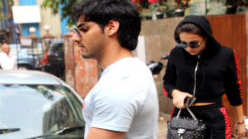 Ahaan Shetty spotted with Tania Shroff at Bandra