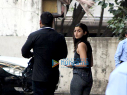 Alia Bhatt snapped at the gym