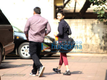 Alia Bhatt snapped at the gym