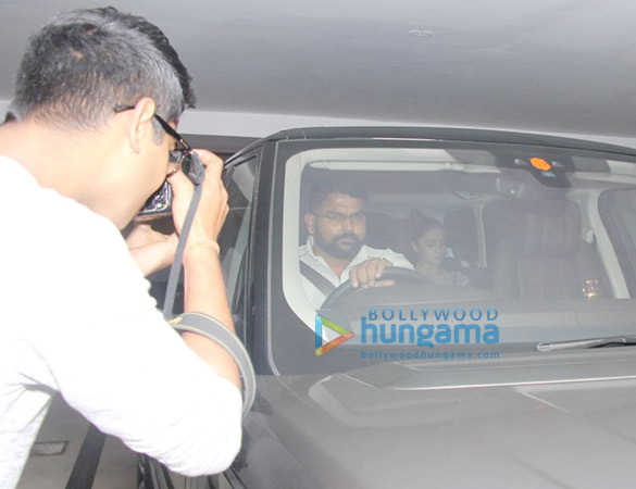 alia bhatt spotted at karan johars house 4