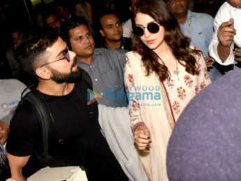 Anushka Sharma and Virat Kohli snapped at the airport