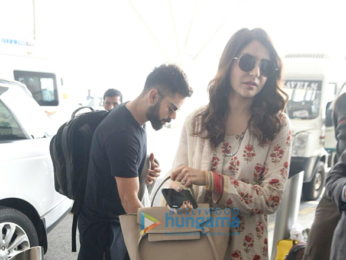 Anushka Sharma and Virat Kohli spotted at Delhi airport