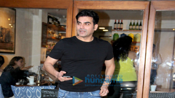 Arbaaz Khan spotted at Sequel Bistro & Juice Bar in Bandra